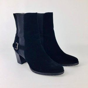 Cole Haan Callan Black Suede Chelsea Ankle Boot 8.5